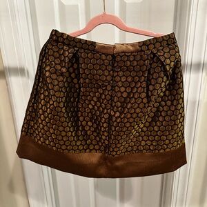 Jacadi Brown and Gold Embellished Mini Skirt for girls - size: 5 years